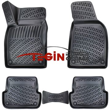Tegin Audi A4 B6 2001-2006 3D Siyah Havuzlu Paspas