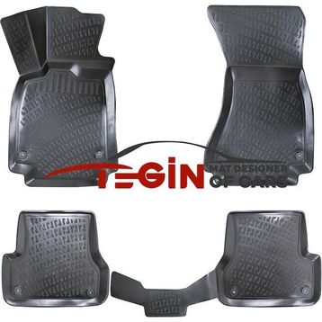 Tegin Audi A6 C7 2018 3D Siyah Havuzlu Paspas