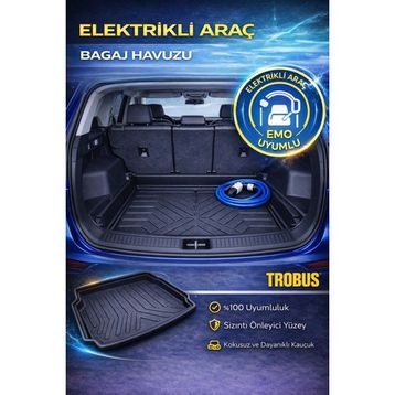 Tegin Citroen C-Elysee 2017 Siyah Bagaj Havuzu