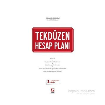 Tek Düzen Hesap Planı - Rüknettin Kumkale