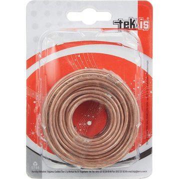 Tek-İş 2X0.75 5 m Şeffaf Yassı Kordon