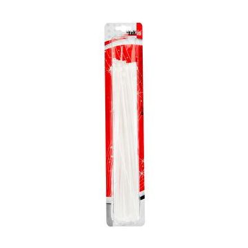 Tek-İş 300x3.6 mm Beyaz 100'lü Kablo Bağı Cırt Kelepçe