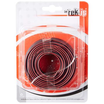 Tek-Iş 520187 Siyah 2x0.75 Hoparlör Kablosu