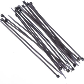 Tek-İş 523710 Siyah 200x2.5 mm 20'li Kablo Bağı