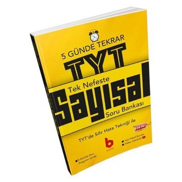 Tek Nefeste TYT Tekrar Sayısal Soru Bankası Basamak Yayınları