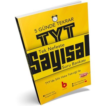 Tek Nefeste TYT Tekrar Sayısal Soru Bankası Basamak Yayınları