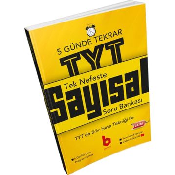 Tek Nefeste TYT Tekrar Sayısal Soru Bankası Basamak Yayınları