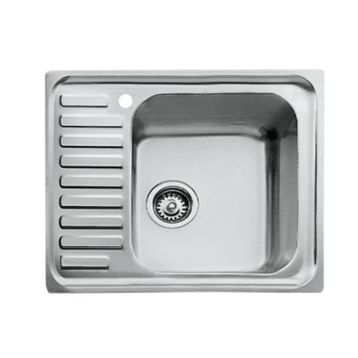 Teka Classic 1B Gri Paslanmaz Çelik Sol Eviye