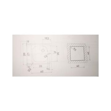 Teka E 50 1B 46.5X46.5 Tezgah Üstü Mutfak Evyesi
