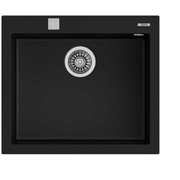 Teka Forsquare 50.40 Tek Hazneli Tegranite Siyah Eviye