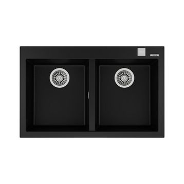 Teka Forsquare 790 TG Black Renkli Granit Eviye