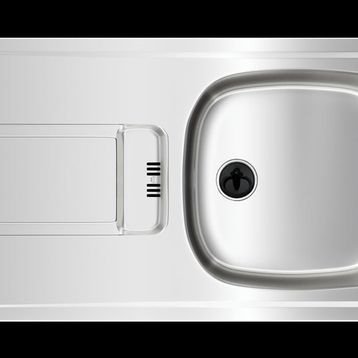 Teka Gravity 45 Paslanmaz Çelik Tek Gözlü Sol Damlalıklı Eviye