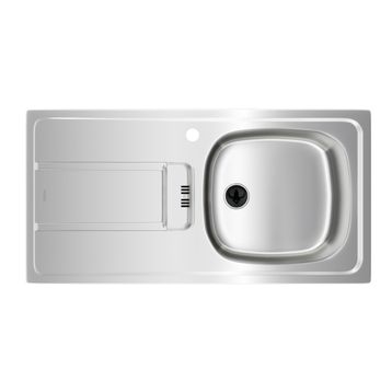 Teka Gravity 45 Paslanmaz Çelik Tek Gözlü Sol Damlalıklı Eviye