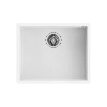 Teka Square 50.40 TG Arctic White Tek Hazneli Tezgahaltı Tegranite Eviye