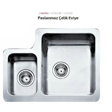 Teka STAGE BE11-2B625 Sol Damlalıklı Evye