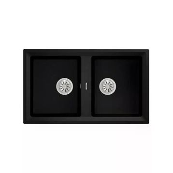 Teka Stone 90 B-TG 2B Siyah Granit Eviye