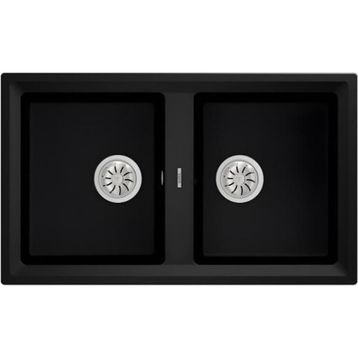 Teka Stone 90 B-TG 2B Siyah Granit Eviye