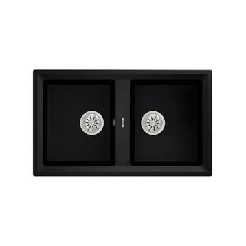 Teka Stone 90 B-TG 2B Siyah Granit Eviye