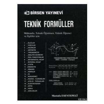 TEKNIK FORMÜLLER - MUSTAFA ESENTEPELI
