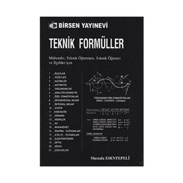 TEKNIK FORMÜLLER - MUSTAFA ESENTEPELI