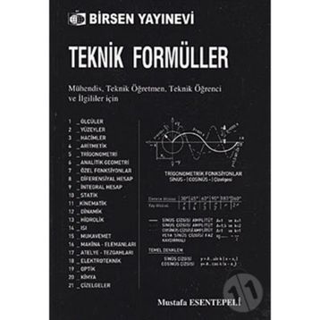 TEKNIK FORMÜLLER - MUSTAFA ESENTEPELI