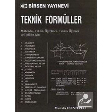 TEKNIK FORMÜLLER - MUSTAFA ESENTEPELI