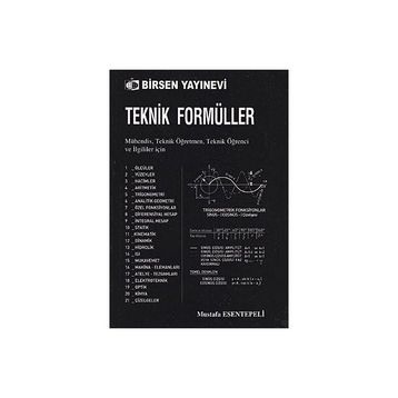 TEKNIK FORMÜLLER - MUSTAFA ESENTEPELI