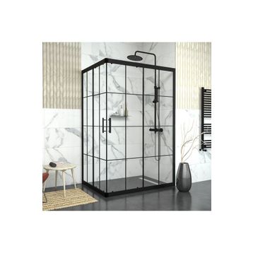 Tekno Duşakabin Black Rigel 6 mm Karolajlı Dikdörtgen Duşakabin