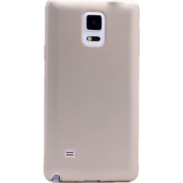 Tekno Grup Samsung Galaxy Note 4 Mat Premium Gold Silikon Kılıf
