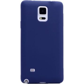 Tekno Grup Samsung Galaxy Note 4 Mat Premium Lacivert Silikon Kılıf