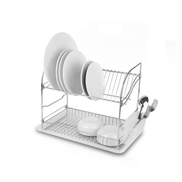 Tekno-Tel 44x27x34.5 cm Dikdörtgen 2 Katlı Metal Tabaklık