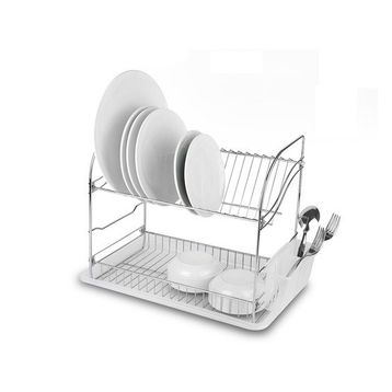 Tekno-Tel 44x27x34.5 cm Dikdörtgen 2 Katlı Metal Tabaklık