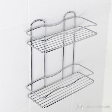 Tekno-Tel BK012 İki Katlı Banyo Rafı