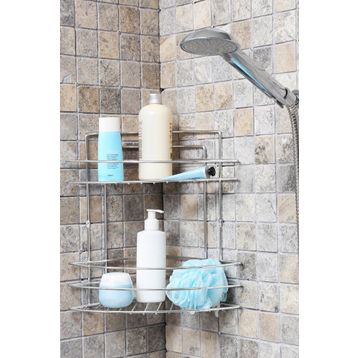 Tekno-Tel BK032 İki Katlı Köşe Rafı