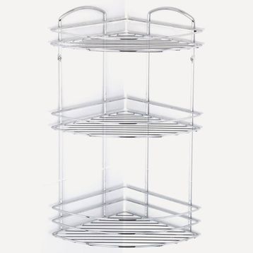 Tekno-Tel BK033 Üç Katlı Köşe Rafı