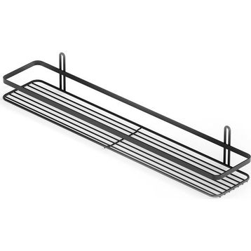Tekno-Tel ES064 Tek Katlı Mat Siyah Mutfak Rafı