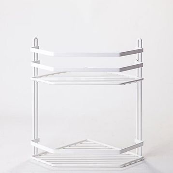 Tekno-Tel ES075 İki Katlı Banyo Köşe Rafı