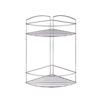 Tekno-Tel JM002 2 Katlı Banyo Köşe Rafı