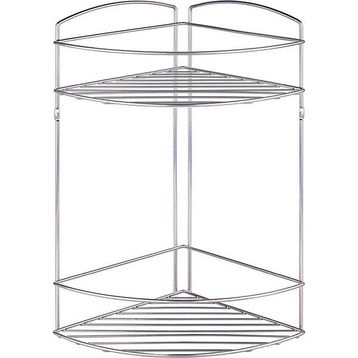 Tekno-Tel JM002 2 Katlı Banyo Köşe Rafı