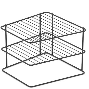 Tekno-Tel KB091 Dolap İçi Düzenleyici Metal Mat Siyah Mutfak Rafı