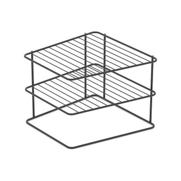 Tekno-Tel KB091 Dolap İçi Düzenleyici Metal Mat Siyah Mutfak Rafı