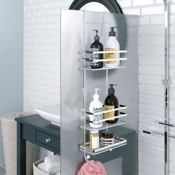 Tekno-Tel LM580 Krom Üç Katlı Duşakabin Rafı