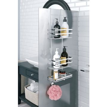 Tekno-Tel LM580 Krom Üç Katlı Duşakabin Rafı