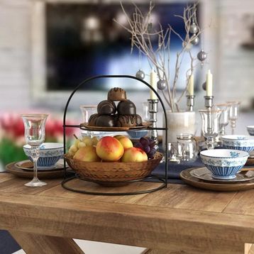 Tekno-Tel MG072 Siyah Servis Standı Dolap İçi Raf