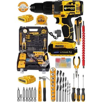 Tekno Trust Li-Ion Japon Technology 58 V 8 Ah Lion Çift Akülü+99 Parça Turbo Şarjlı Matkap