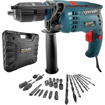 Tekno Trust RWRX-2027 750 W Yüksek Tork Darbeli 27 Parça Bits Aksesuar Vidalama Matkap