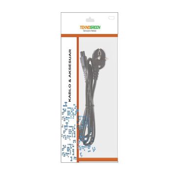 Teknogreen PC-02 1.8 m 3x0.7 5 mm Notebook Power Kablo