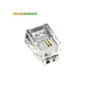 Teknogreen TKJ-642 100'lü 6P2C 2 Pin Jack Konnektör