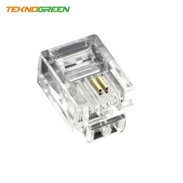 Teknogreen TKJ-642 100'lü 6P2C 2 Pin Jack Konnektör