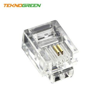 Teknogreen TKJ-642 100'lü 6P2C 2 Pin Jack Konnektör